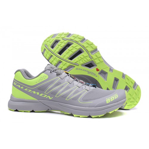 Men's Salomon Shoe S-LAB Sense Speed Trail Running Gray Green