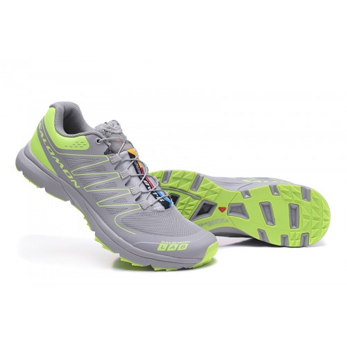 Men's Salomon Shoe S-LAB Sense Speed Trail Running Gray Green