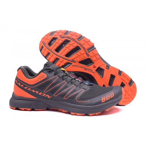 Men's Salomon Shoe S-LAB Sense Speed Trail Running Gray Orange