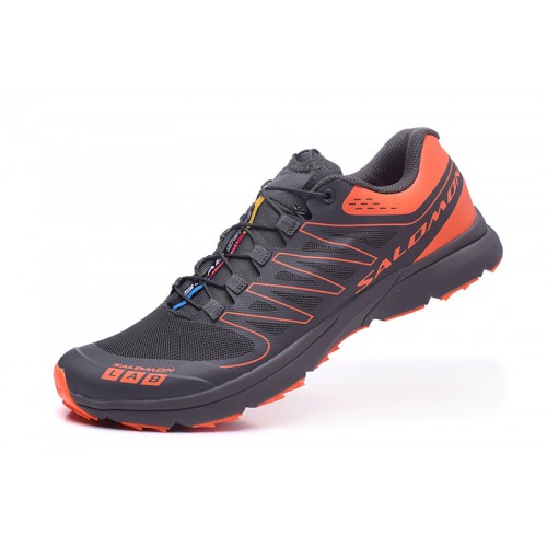 Men's Salomon Shoe S-LAB Sense Speed Trail Running Gray Orange