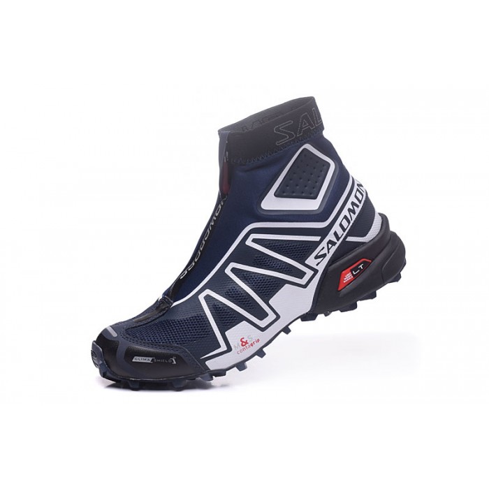 Men's Salomon Shoe Snowcross CS Trail Running Blue White Online