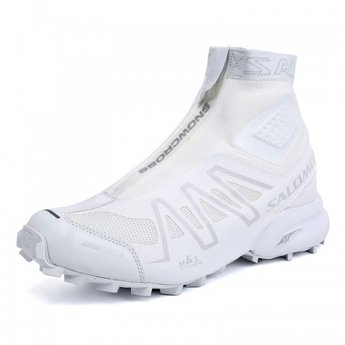 Men's Salomon Shoe Snowcross CS Trail Running White