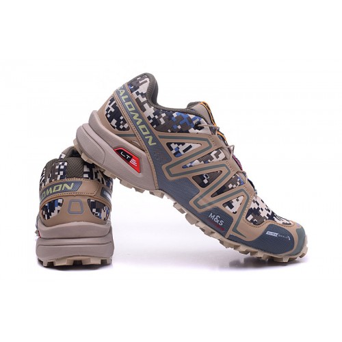 Salomon Speedcross 3 CS Trail Running Shoes In Army Brown For Men