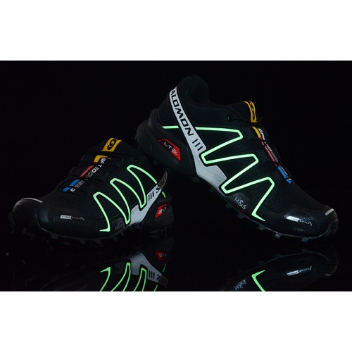 Men's Salomon Shoe Speedcross 3 CS Trail Running Black Fluorescent