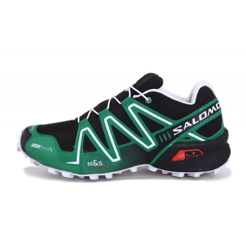 Men's Salomon Shoe Speedcross 3 CS Trail Running Black Green