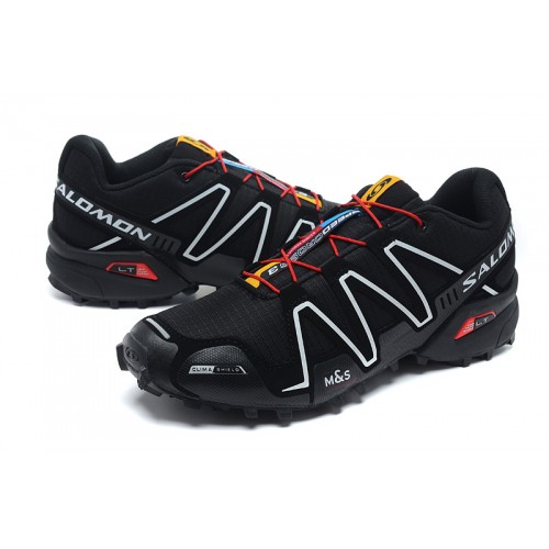 Men's Salomon Shoe Speedcross 3 CS Trail Running Black White Red