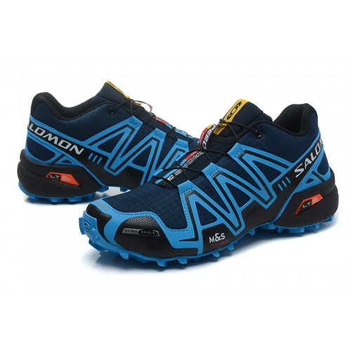 Men's Salomon Shoe Speedcross 3 CS Trail Running Blue Black