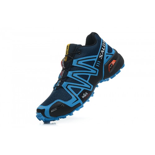 Men's Salomon Shoe Speedcross 3 CS Trail Running Blue Black