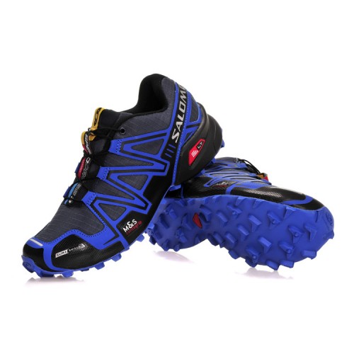 Men's Salomon Shoe Speedcross 3 CS Trail Running Blue Grey