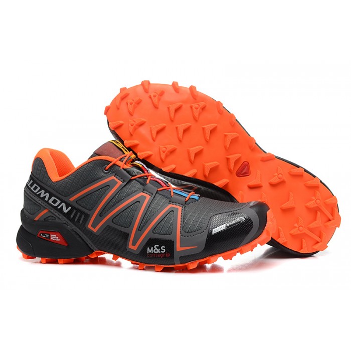 Men's Salomon Shoe CS Trail Running Deep Gray Orange-Salomon Shoe Speedcross 3 CS zappos