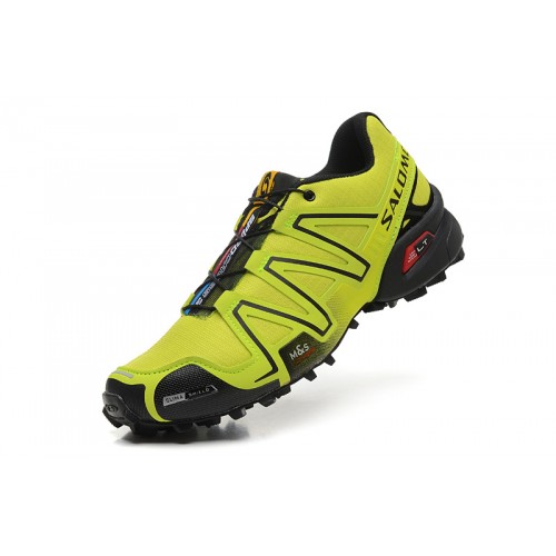 Men's Salomon Shoe Speedcross 3 CS Trail Running Fluorescent Green Black