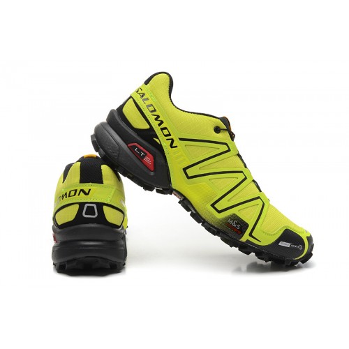 Men's Salomon Shoe Speedcross 3 CS Trail Running Fluorescent Green Black