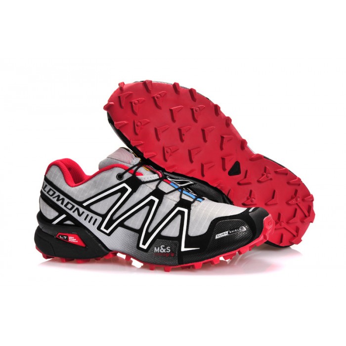 Men's Salomon Shoe Speedcross CS Trail Running Grey Black-Salomon Shoe 3 Website Cheapest