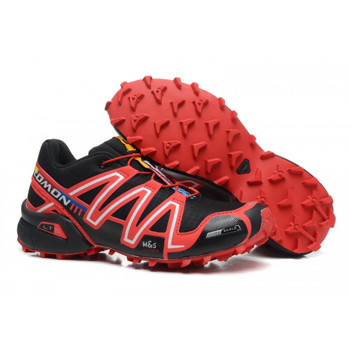 Men's Salomon Shoe Speedcross 3 CS Trail Running Red Black