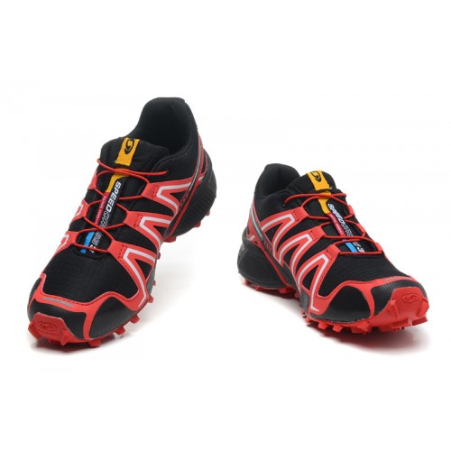 Men's Salomon Shoe Speedcross 3 CS Trail Running Red Black