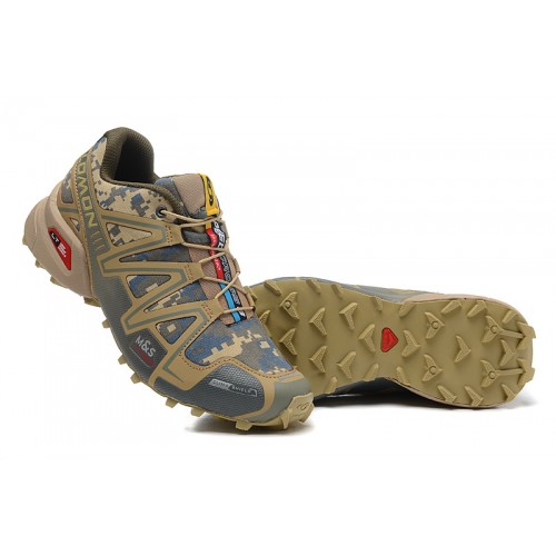 Men's Salomon Shoe Speedcross 3 CS Trail Running Sand Camouflage