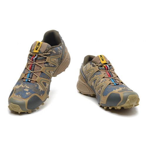 Men's Salomon Shoe Speedcross 3 CS Trail Running Sand Camouflage