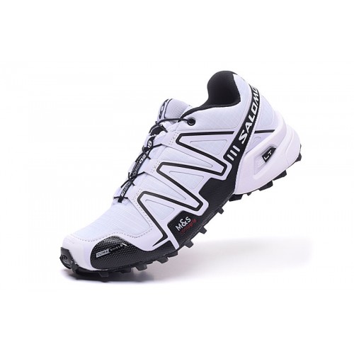 Salomon Speedcross 3 CS Trail Running Shoes In White Black For Men
