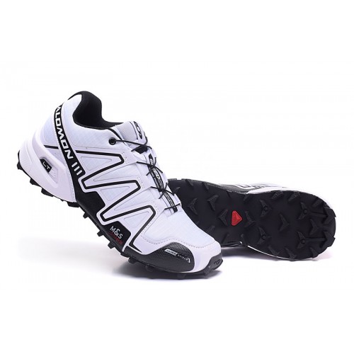 Salomon Speedcross 3 CS Trail Running Shoes In White Black For Men