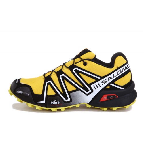 Men's Salomon Shoe Speedcross 3 CS Trail Running Yellow Silver