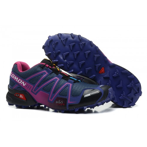 Women's Salomon Shoe Speedcross 3 CS Trail Running Blue Purple