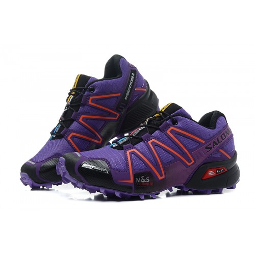 Women's Salomon Shoe Speedcross 3 CS Trail Running Purple Black