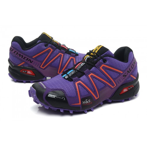 Women's Salomon Shoe Speedcross 3 CS Trail Running Purple Black