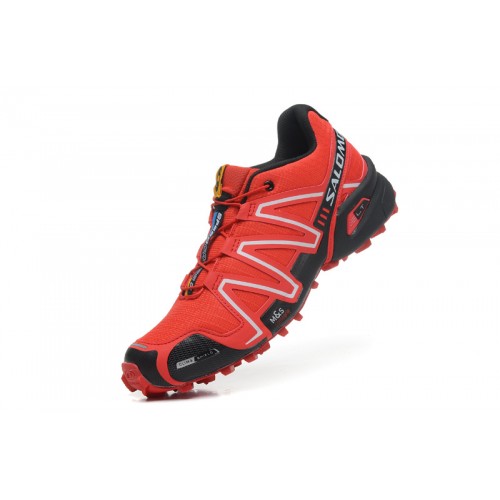 Women's Salomon Shoe Speedcross 3 CS Trail Running Red Black