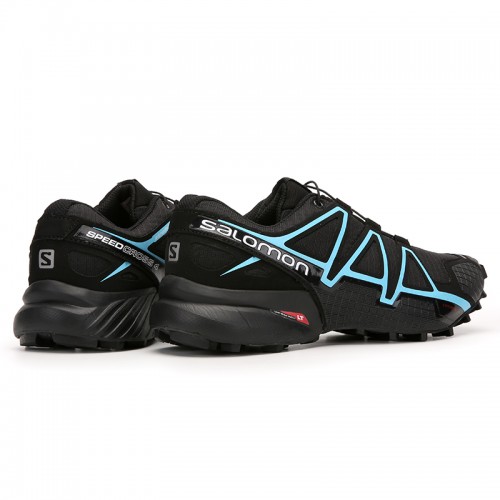 Men's Salomon Shoe Speedcross 4 Trail Running Black Blue