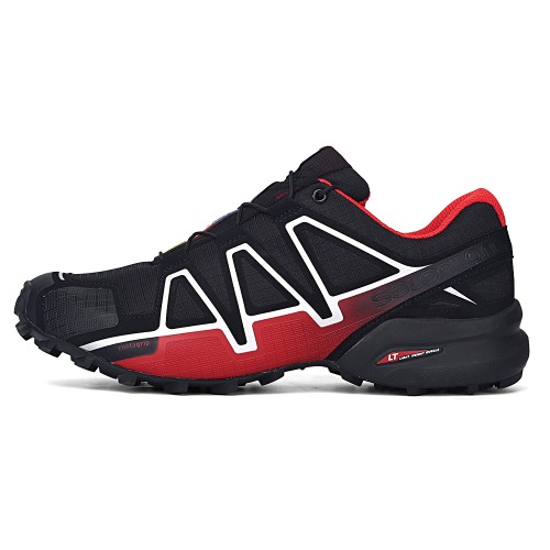 Men's Salomon Shoe Speedcross 4 Trail Running Black Red