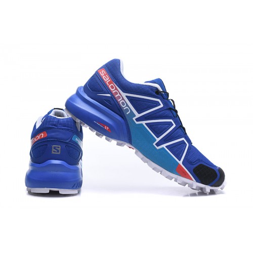Men's Salomon Shoe Speedcross 4 Trail Running Blue Blue