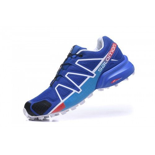 Men's Salomon Shoe Speedcross 4 Trail Running Blue Blue