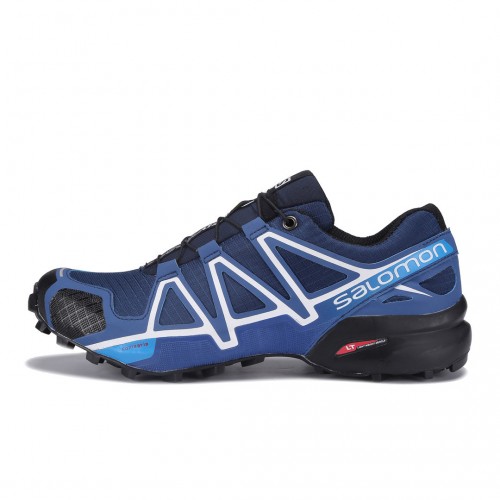 Men's Salomon Shoe Speedcross 4 Trail Running Deep Blue