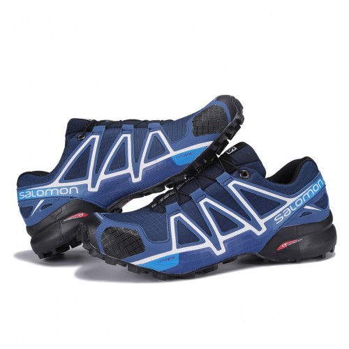 Men's Salomon Shoe Speedcross 4 Trail Running Deep Blue