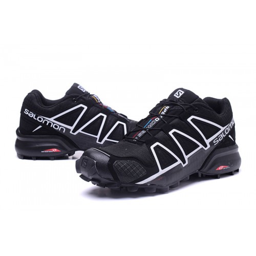 Women's Salomon Shoe Speedcross 4 Trail Running Black White