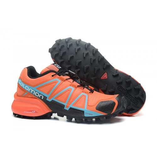 Women's Salomon Shoe Speedcross 4 Trail Running Orange Black