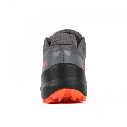 Men's Salomon Shoe Speedcross 5 GTX Trail Running Orange Gray