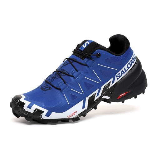 Men's Salomon Speedcross 6 Trail Running Shoes Blue White