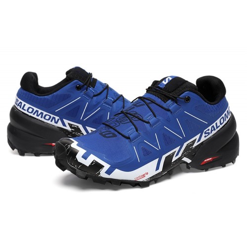 Men's Salomon Speedcross 6 Trail Running Shoes Blue White