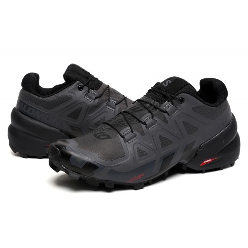 Men's Salomon Speedcross 6 Trail Running Shoes Dark Gray
