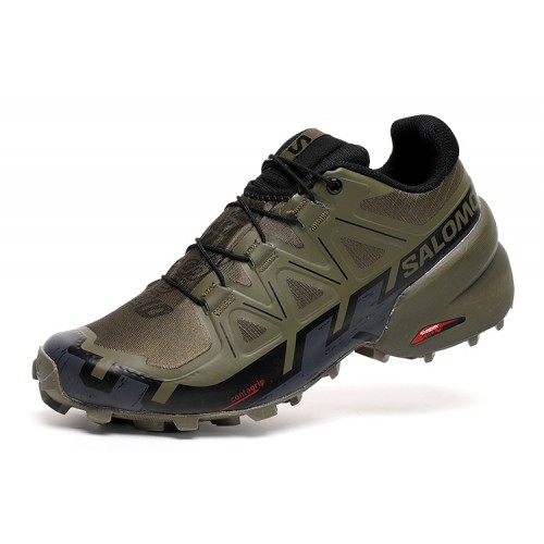 Men's Salomon Speedcross 6 Trail Running Shoes Gray Black