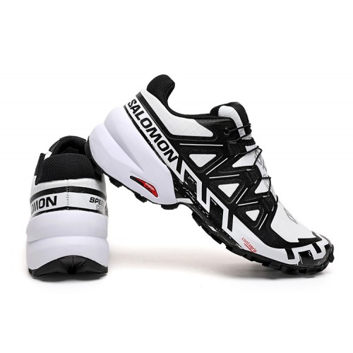 Men's Salomon Speedcross 6 Trail Running Shoes White Black