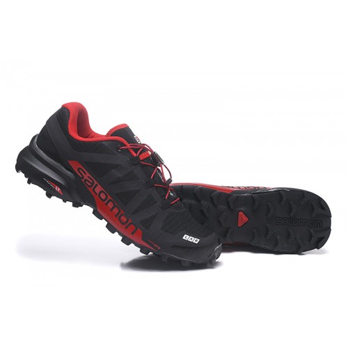 Men's Salomon Shoe Speedcross Pro 2 Trail Running Black Red