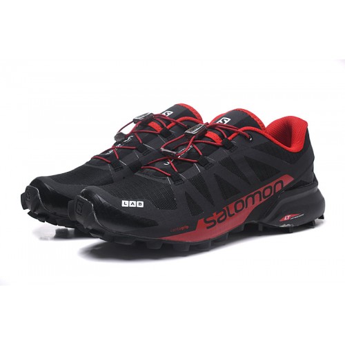 Men's Salomon Shoe Speedcross Pro 2 Trail Running Black Red