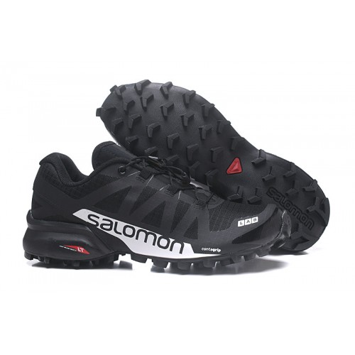 Men's Salomon Shoe Speedcross Pro 2 Trail Running Black Silver