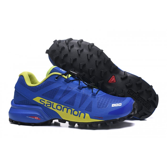 Men's Salomon Shoe Speedcross Pro 2 Trail Running Blue Yellow