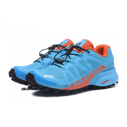 Women's Salomon Shoe Speedcross Pro 2 Trail Running Lack Blue Orange