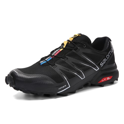 Men's Salomon Shoe Speedcross Pro Contagrip Black Silver