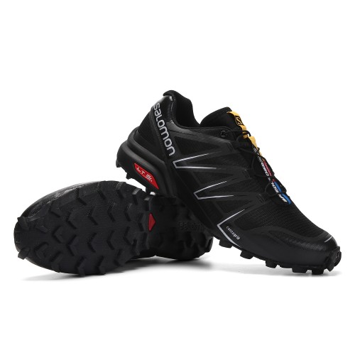 Men's Salomon Shoe Speedcross Pro Contagrip Black Silver