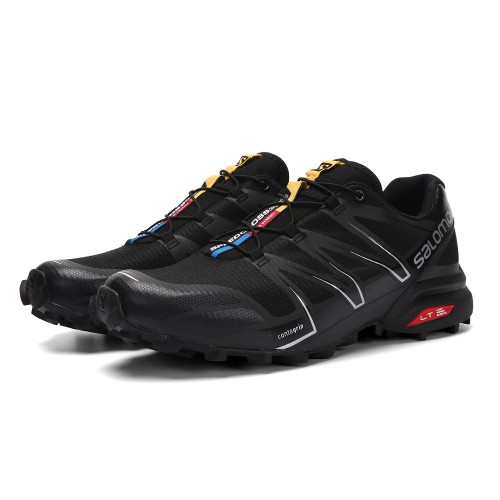 Men's Salomon Shoe Speedcross Pro Contagrip Black Silver